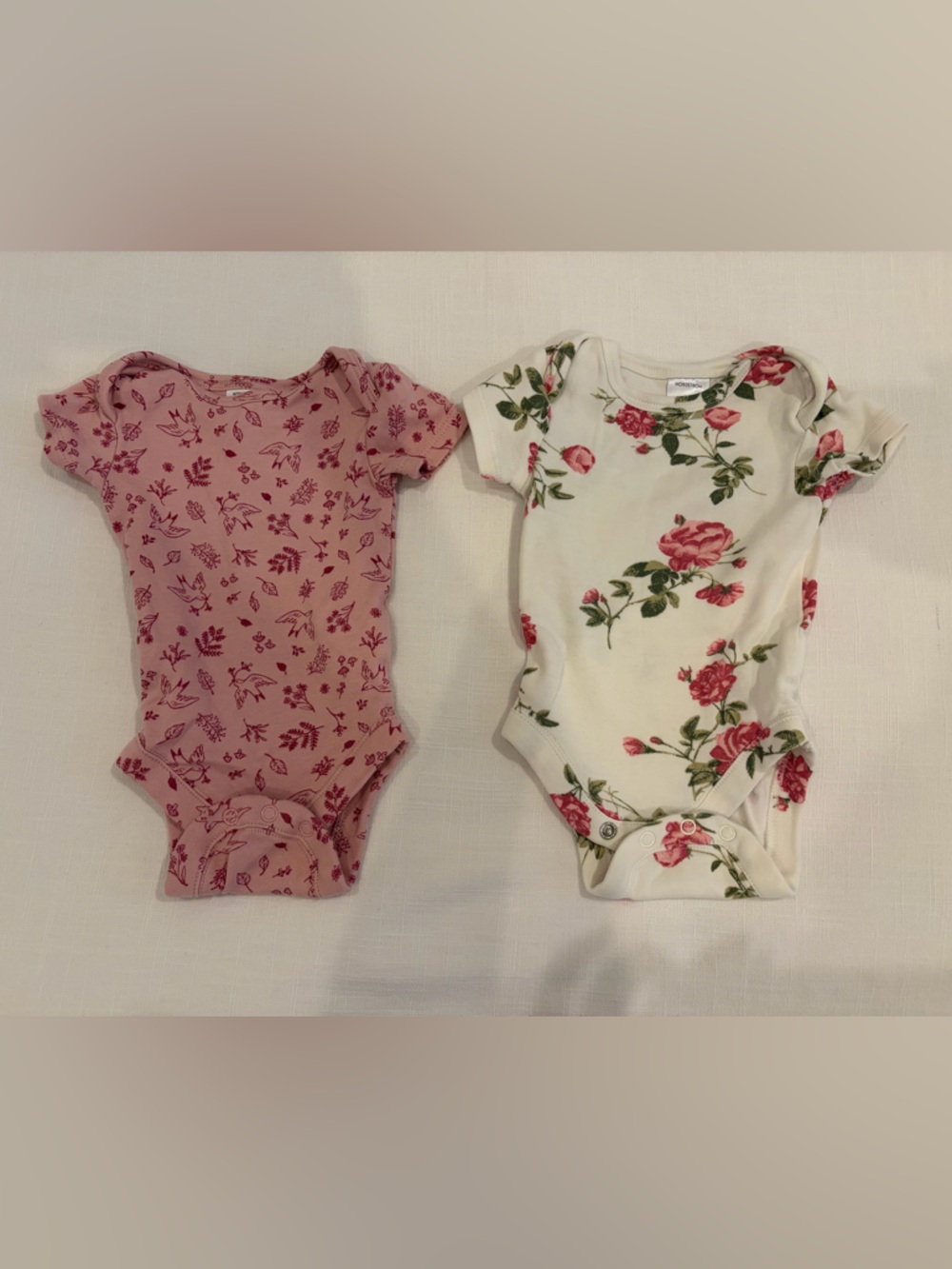 Nordstrom Pink Floral Newborn Onesie